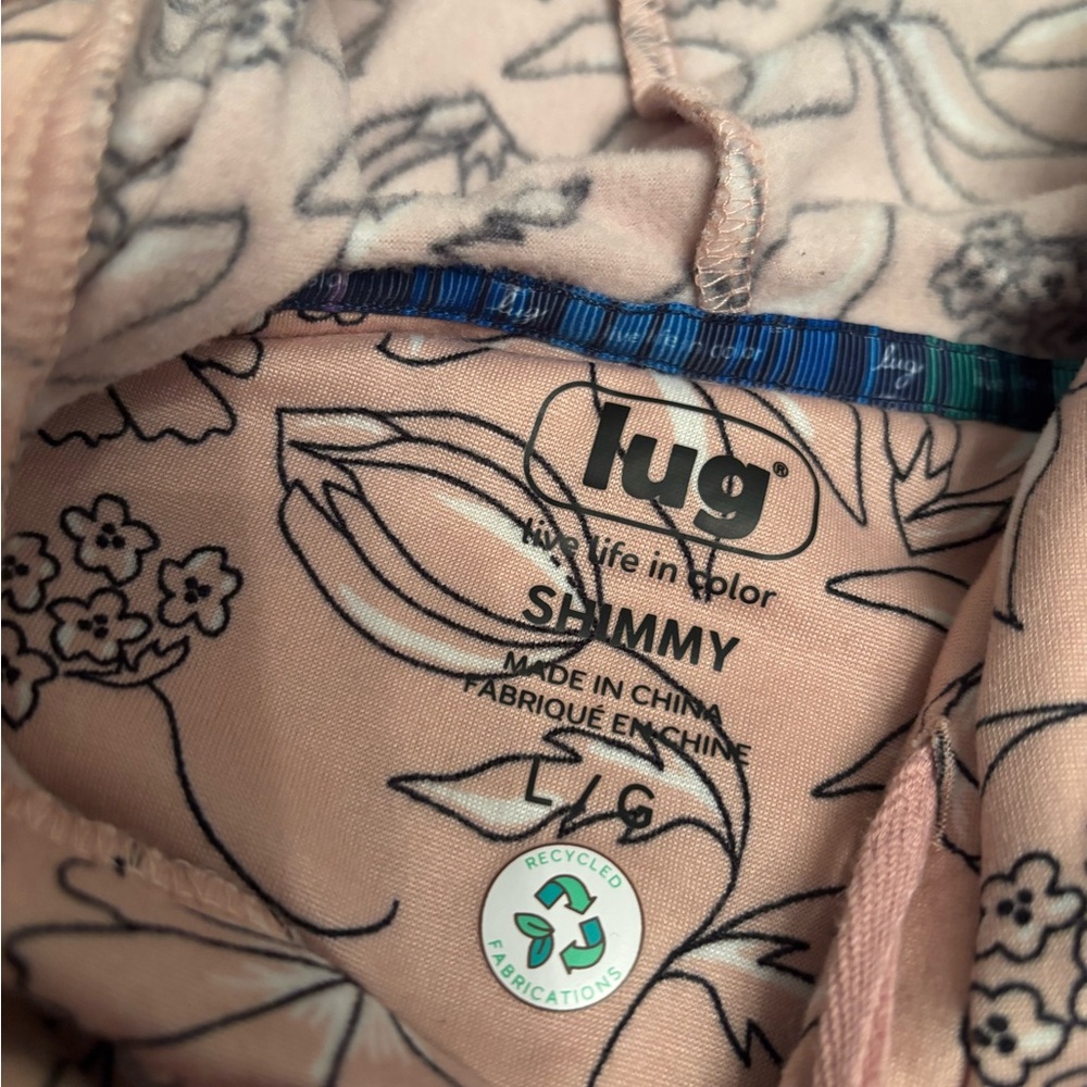 Lug Shimmy Sketch Floral Blush Large NWOT - Picture 3 of 3